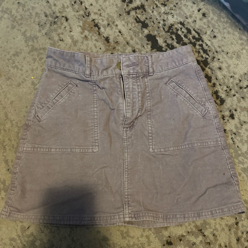 American Eagle Outfitters Corduroy A-Line Skirt in Lavender